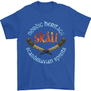 Skal The Vikings Alcohol Beer Nordic Odin Mens T-Shirt Cotton Gildan Royal Blue
