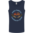 Skal The Vikings Alcohol Beer Nordic Odin Mens Vest Tank Top Navy Blue