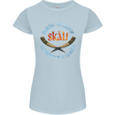 Skal The Vikings Alcohol Beer Nordic Odin Womens Petite Cut T-Shirt Light Blue