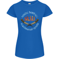 Skal The Vikings Alcohol Beer Nordic Odin Womens Petite Cut T-Shirt Royal Blue