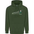 Skateboard Evloution Skateboarding Childrens Kids Hoodie Forest Green