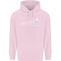 Skateboard Evloution Skateboarding Childrens Kids Hoodie Light Pink