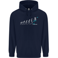 Skateboard Evloution Skateboarding Childrens Kids Hoodie Navy Blue