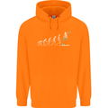 Skateboard Evloution Skateboarding Childrens Kids Hoodie Orange