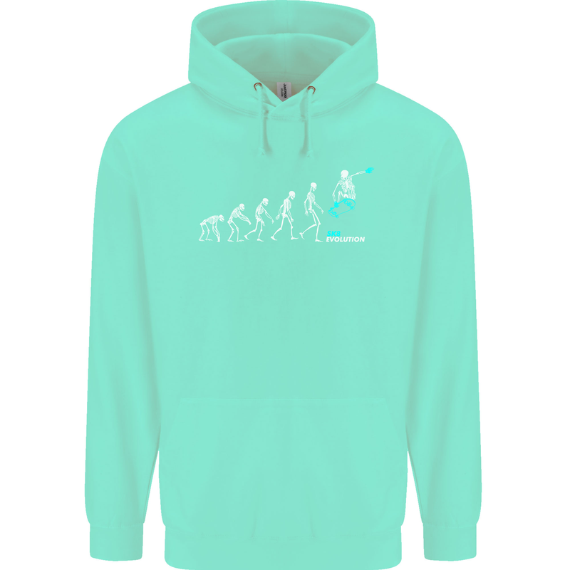 Skateboard Evloution Skateboarding Childrens Kids Hoodie Peppermint