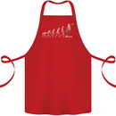 Skateboard Evloution Skateboarding Cotton Apron 100% Organic Red