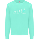 Skateboard Evloution Skateboarding Kids Sweatshirt Jumper Peppermint