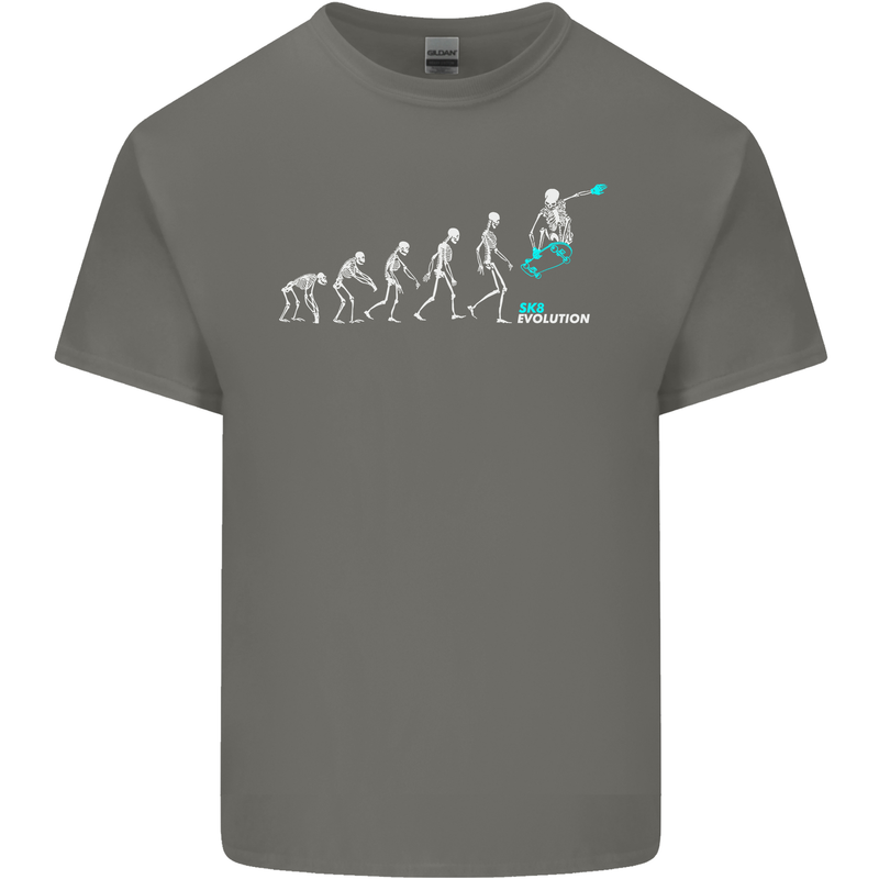 Skateboard Evloution Skateboarding Kids T-Shirt Childrens Charcoal