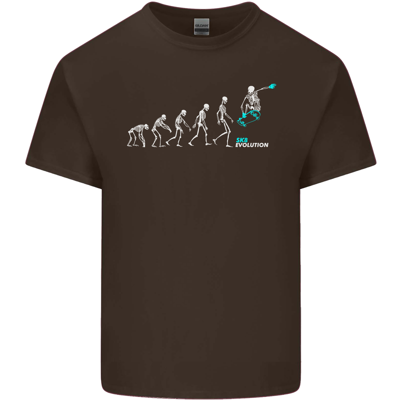Skateboard Evloution Skateboarding Kids T-Shirt Childrens Chocolate