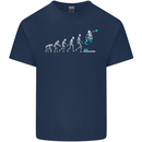 Skateboard Evloution Skateboarding Kids T-Shirt Childrens Navy Blue