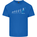 Skateboard Evloution Skateboarding Kids T-Shirt Childrens Royal Blue