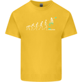 Skateboard Evloution Skateboarding Kids T-Shirt Childrens Yellow
