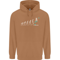 Skateboard Evloution Skateboarding Mens 80% Cotton Hoodie Caramel Latte