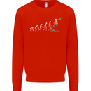 Skateboard Evloution Skateboarding Mens Sweatshirt Jumper Bright Red