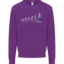 Skateboard Evloution Skateboarding Mens Sweatshirt Jumper Purple
