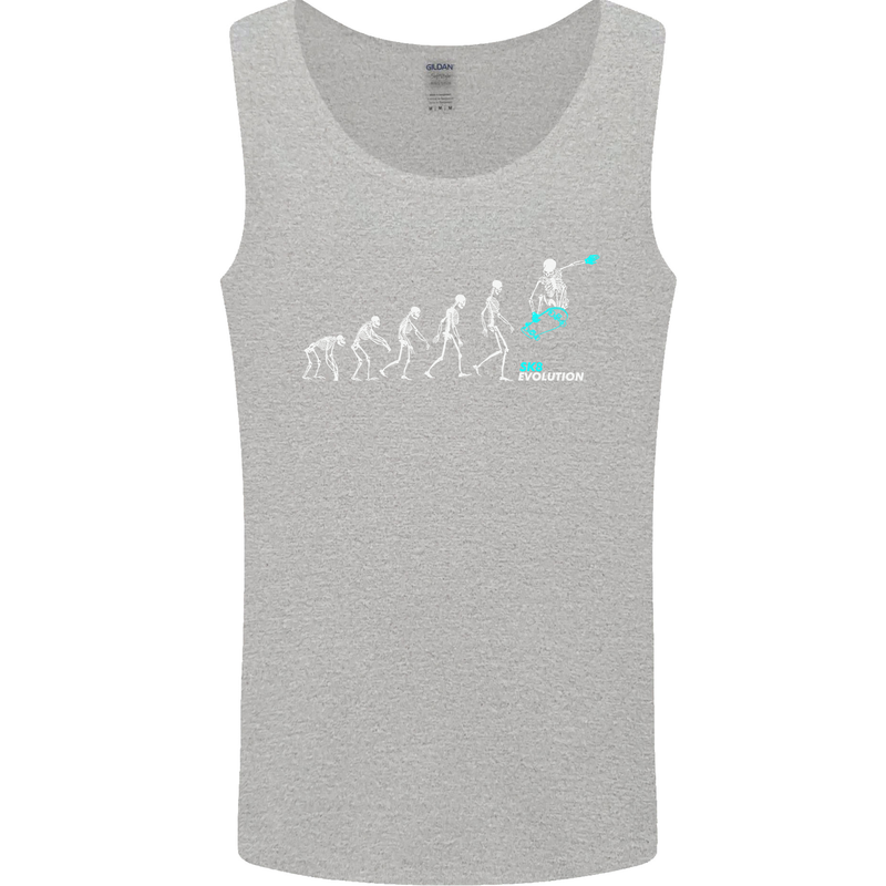 Skateboard Evloution Skateboarding Mens Vest Tank Top Sports Grey