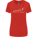 Skateboard Evloution Skateboarding Womens Wider Cut T-Shirt Red