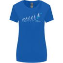 Skateboard Evloution Skateboarding Womens Wider Cut T-Shirt Royal Blue