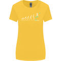 Skateboard Evloution Skateboarding Womens Wider Cut T-Shirt Yellow