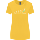 Skateboard Evloution Skateboarding Womens Wider Cut T-Shirt Yellow