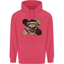Skateboard Skull Skateboarding Childrens Kids Hoodie Heliconia