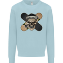 Skateboard Skull Skateboarding Kids Sweatshirt Jumper Light Blue