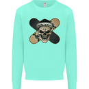 Skateboard Skull Skateboarding Kids Sweatshirt Jumper Peppermint