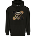 Skateboard Skull Skateboarding Mens 80% Cotton Hoodie Black