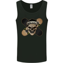 Skateboard Skull Skateboarding Mens Vest Tank Top Black
