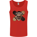 Skateboard Skull Skateboarding Mens Vest Tank Top Red