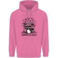 Skeleton Drummer Be Crazy Drumming Drum Childrens Kids Hoodie Azalea