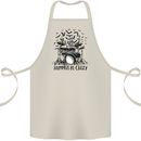 Skeleton Drummer Be Crazy Drumming Drum Cotton Apron 100% Organic Natural