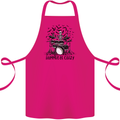 Skeleton Drummer Be Crazy Drumming Drum Cotton Apron 100% Organic Pink