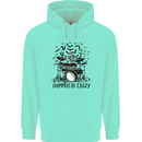 Skeleton Drummer Be Crazy Drumming Drum Mens 80% Cotton Hoodie Peppermint