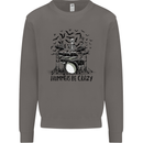 Skeleton Drummer Be Crazy Drumming Drum Mens Sweatshirt Jumper Charcoal