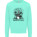 Skeleton Drummer Be Crazy Drumming Drum Mens Sweatshirt Jumper Peppermint