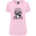 Skeleton Drummer Be Crazy Drumming Drum Womens Wider Cut T-Shirt Light Pink