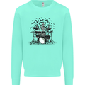 Skeleton Drummer Drumming Drum Skull Funny Mens Sweatshirt Jumper Peppermint