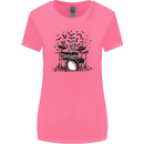 Skeleton Drummer Drumming Drum Skull Funny Womens Wider Cut T-Shirt Azalea