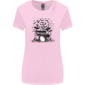 Skeleton Drummer Drumming Drum Skull Funny Womens Wider Cut T-Shirt Light Pink