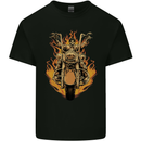 Skeleton Motorcycle Rider Mens Cotton T-Shirt Tee Top Black
