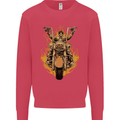 Skeleton Motorcycle Rider Mens Sweatshirt Jumper Heliconia
