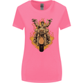 Skeleton Motorcycle Rider Womens Wider Cut T-Shirt Azalea