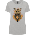 Skeleton Motorcycle Rider Womens Wider Cut T-Shirt Sports Grey