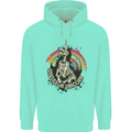 Skeleton Unicorn Skull Heavy Metal Rock Mens 80% Cotton Hoodie Peppermint