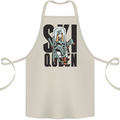 Ski Queen Funny Skiing Cotton Apron 100% Organic Natural