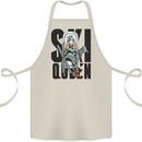 Ski Queen Funny Skiing Cotton Apron 100% Organic Natural