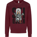 Ski Queen Funny Skiing Kids Sweatshirt Jumper Maroon