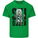 Ski Queen Funny Skiing Kids T-Shirt Childrens Irish Green