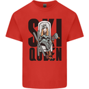Ski Queen Funny Skiing Kids T-Shirt Childrens Red